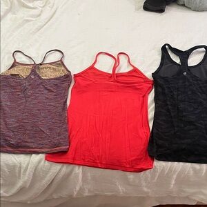 lululemon athletica Women's Tank Tops - Red, Black, Multicolor. 3 shirts for $45